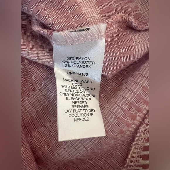 89th + Madison Women’s Quarter Sleeve Plus Size 2XL Rose Color Blouse NWT - Picture 7 of 7